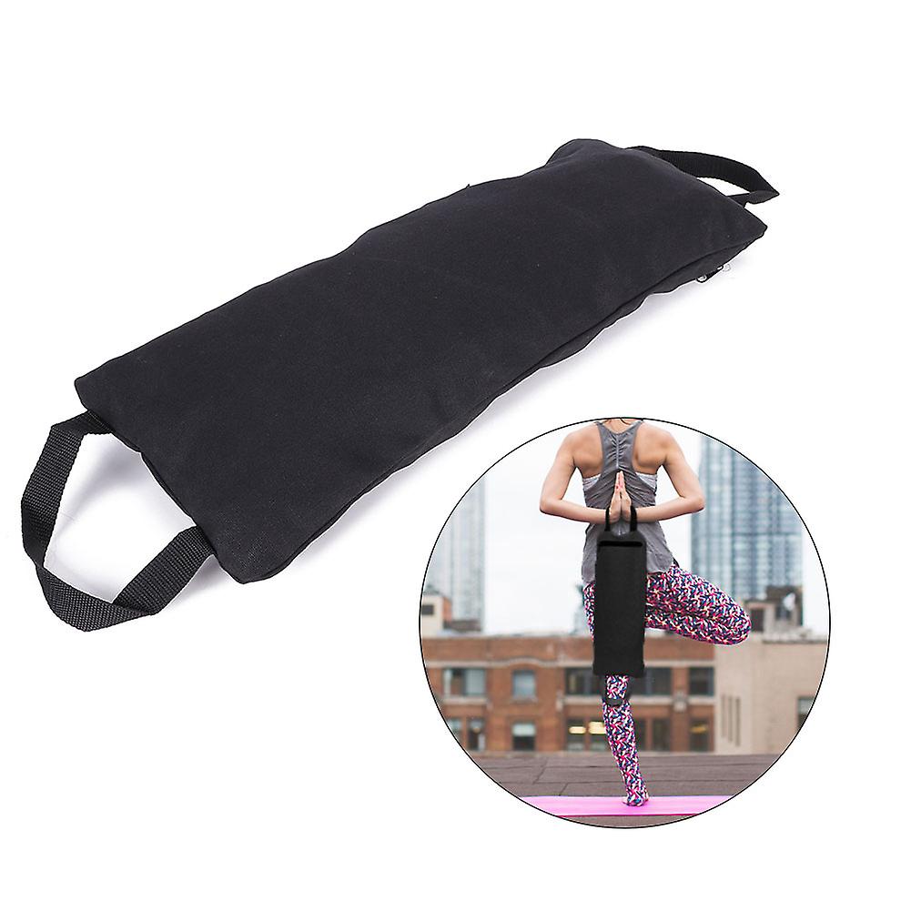 Durable Weightlifting Sandbag Fitness Training Thin Arm Yoga Storage Bag Fillable Accessoryyoga Bag Black