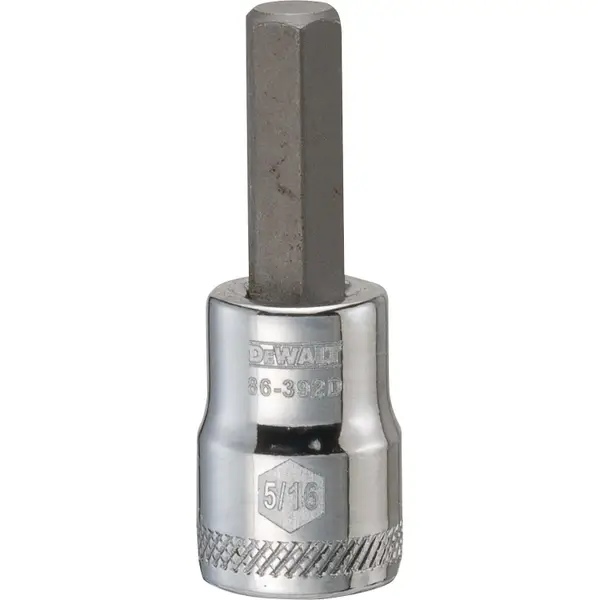 DEWALT 5/32 SAE 3/8 Drive Hex Bit Socket