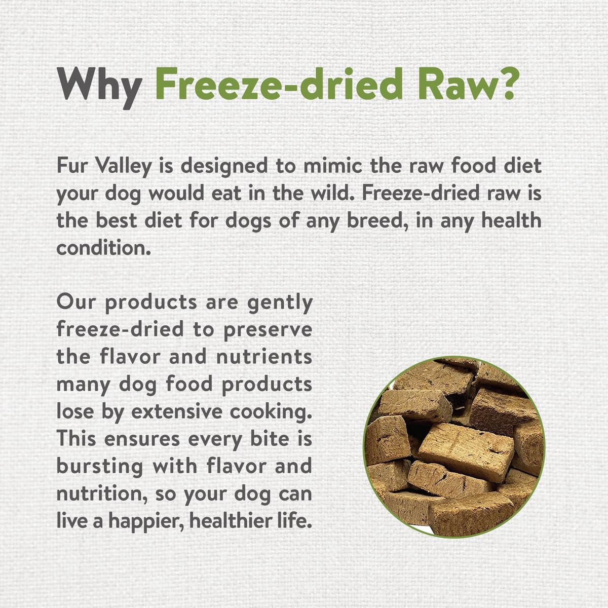 Fur Valley Beef Liver Grain-Free Freeze-Dried Dog Treats， 3-oz bag