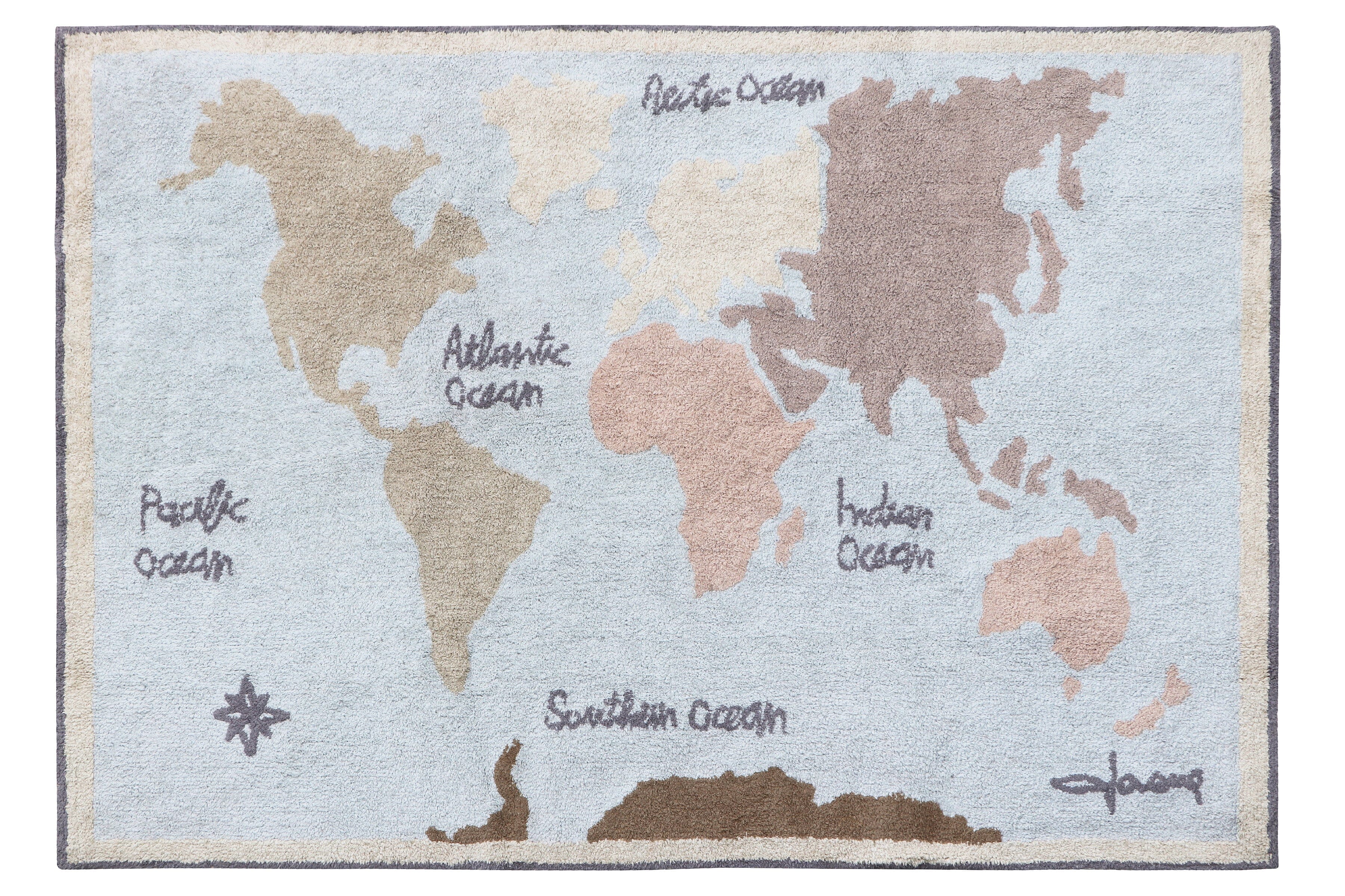 Lorena Canals Washable Rug - Vintage Map