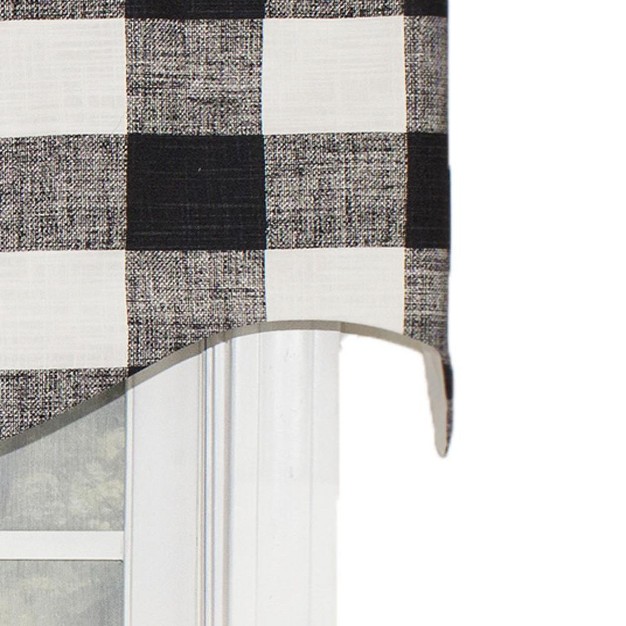 Rod Pocket Valance 50 quot X 17 quot Black By Rlf Home