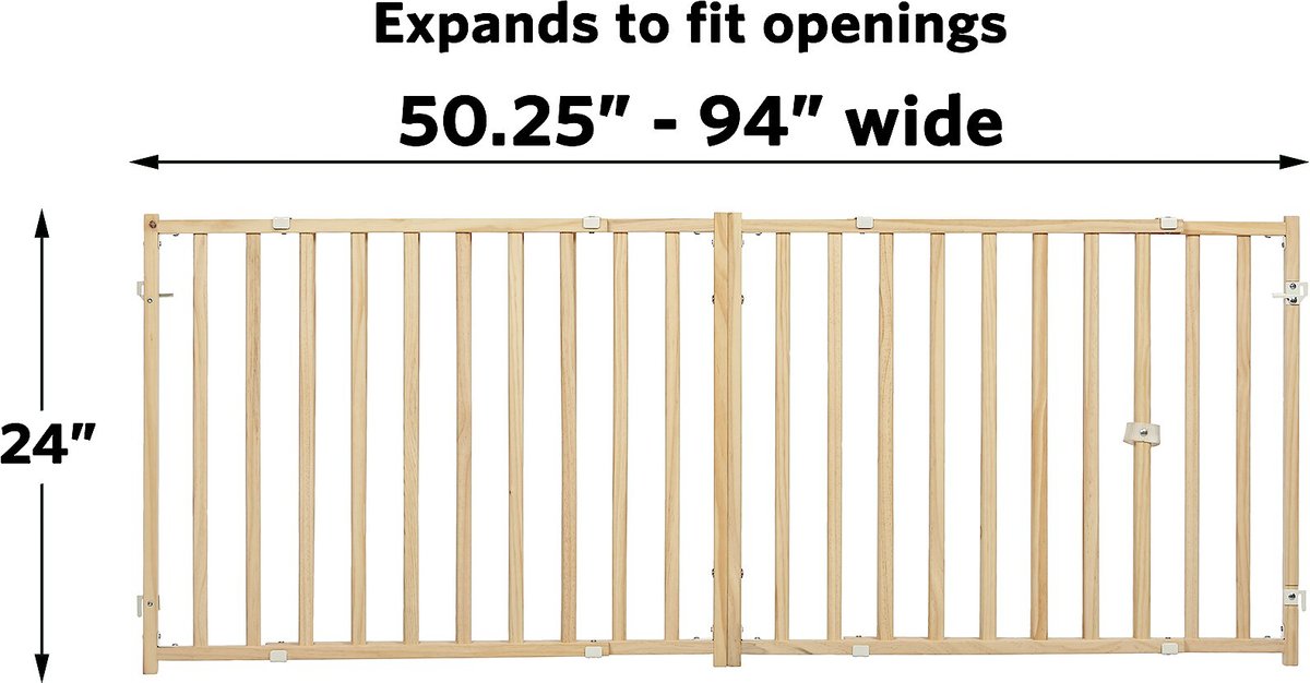 MidWest Extra-Wide Wood Dog Gate