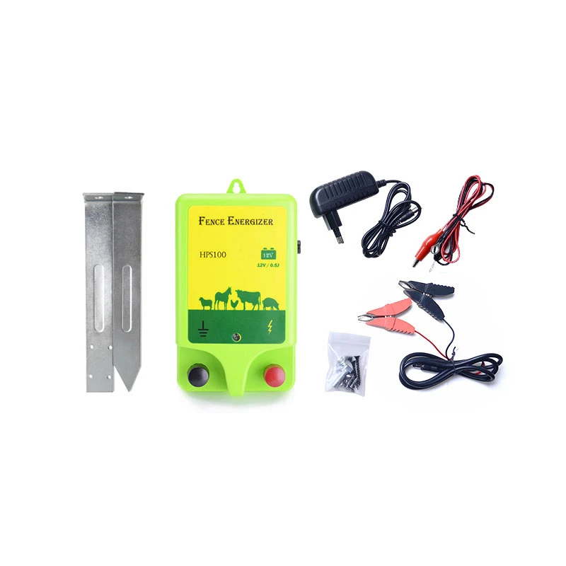 Customized green color 1J adapter powered waterproof electric fence energizer