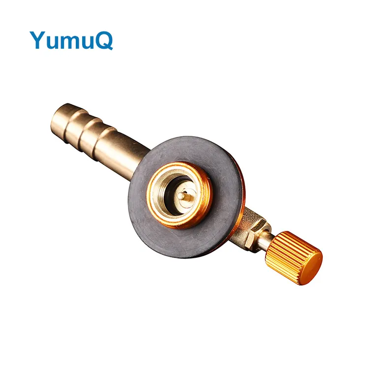 YumuQ Stainless Steel + Copper Camping Canister  Convertor Shifter Refill  Gas Adapter For Outdoor Travel Hiking