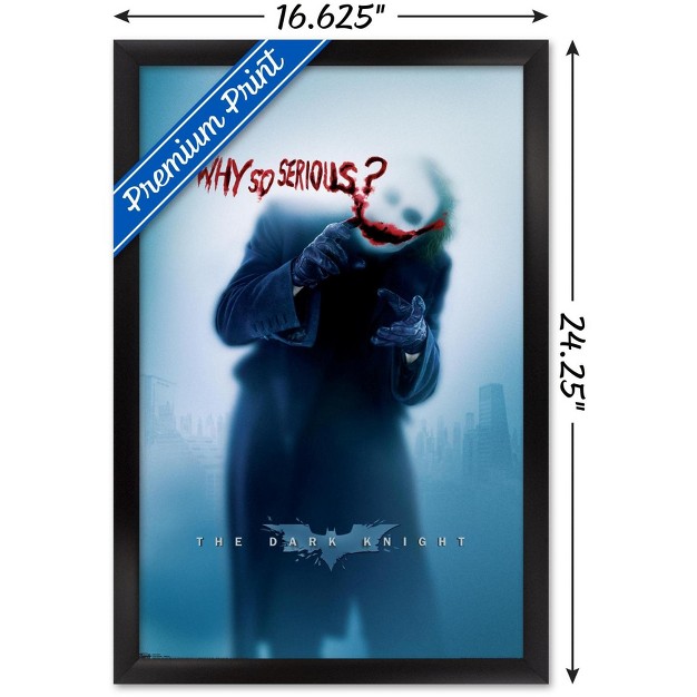 Trends International Dc Comics The Dark Knight The Joker Why So Serious Framed Wall Poster Prints