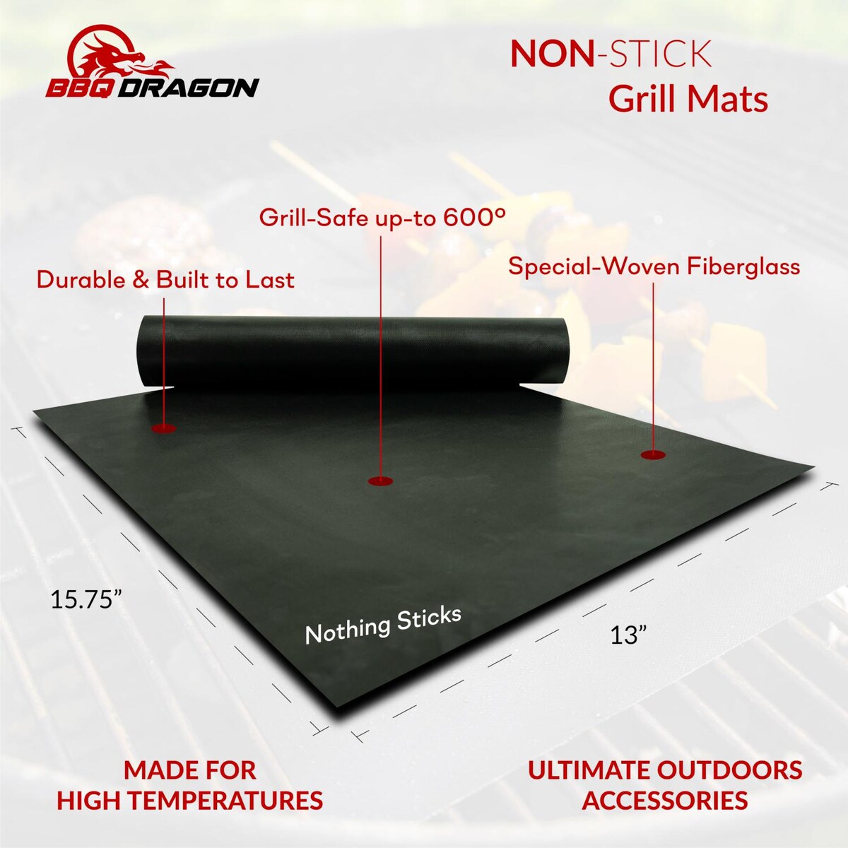 BBQ Dragon Grill Mats