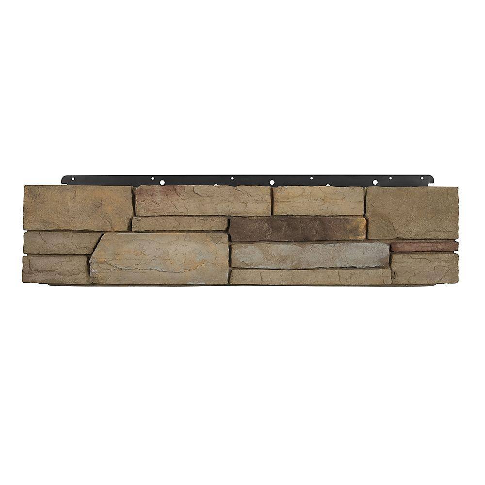 Boral 8 in. x 36 in. Versetta Stone Corner Ledgestone Plum Creek Siding (6-Bundles per Case) 4210580