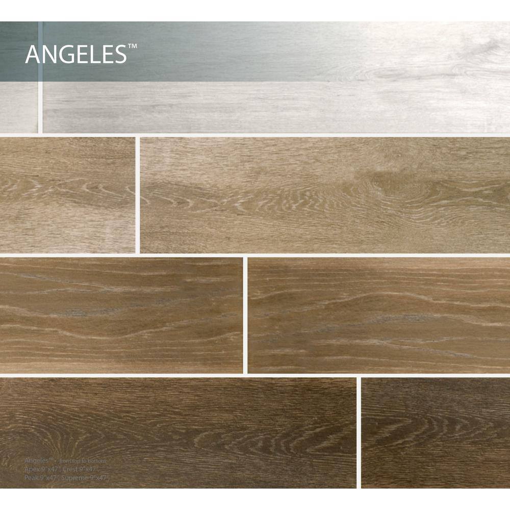 EMSER TILE Angeles Crest Matte 9.17 in. x 47.24 in. Porcelain Floor and Wall Tile (12.04 sq. ft.  case) 1419891