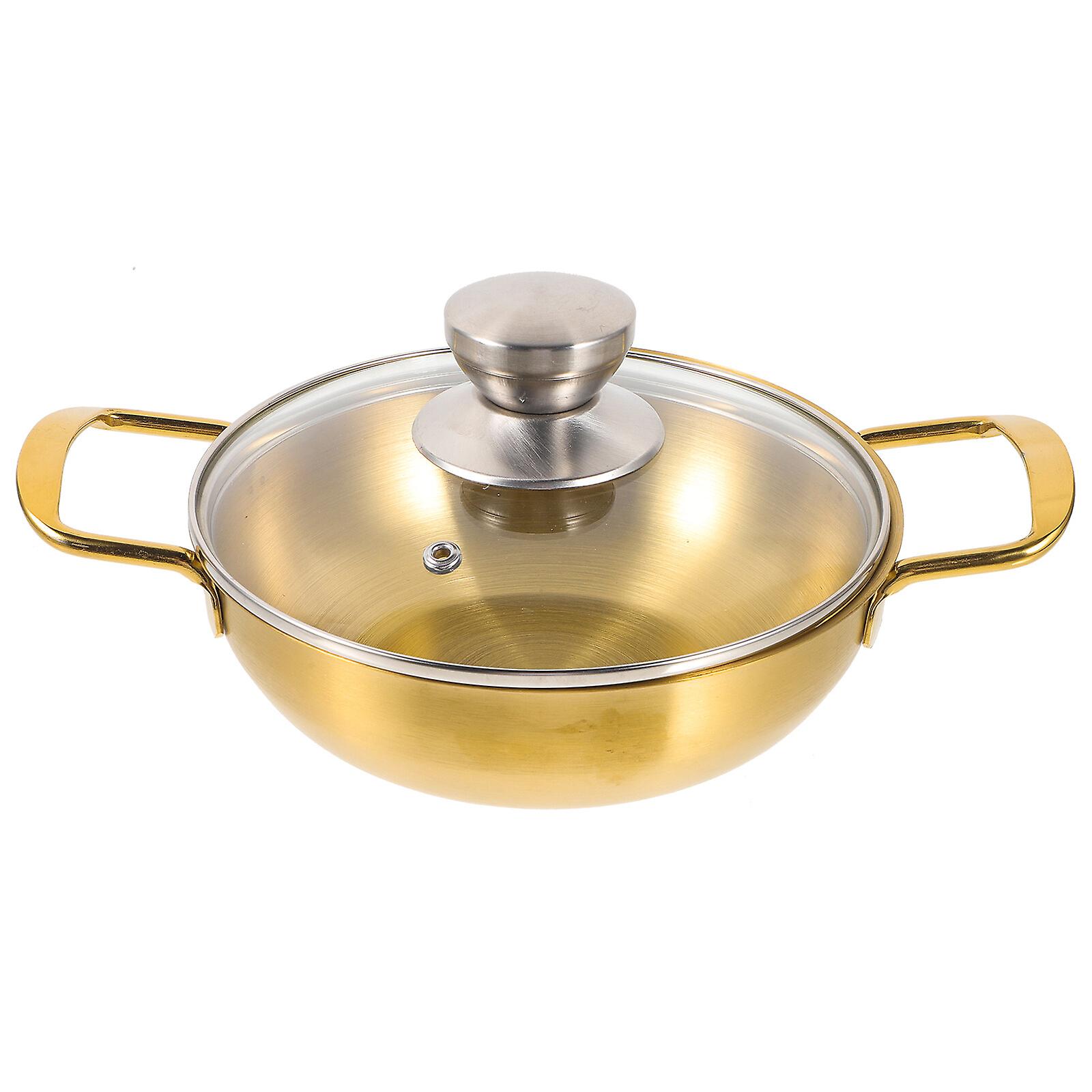 Stainless Steel Thickened Anti-spill Hot Pot Home Cooking Pot Hot Pot Thicken Pot