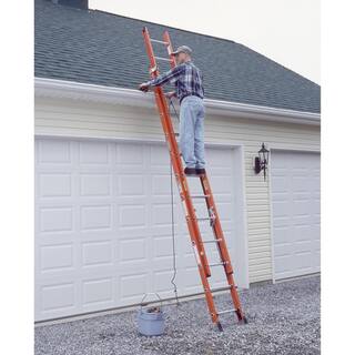 Werner 28 ft. Fiberglass Extension Ladder with 300 lbs. Load Capacity Type IA Duty Rating D6228-2