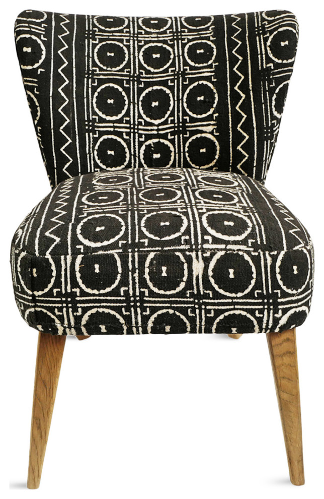 Black and White Mudcloth Chair   Contemporary   Armchairs And Accent Chairs   by Design Mix Furniture  Houzz