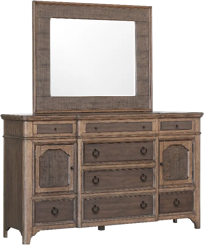 Hearthstone Walnut Brown Dresser