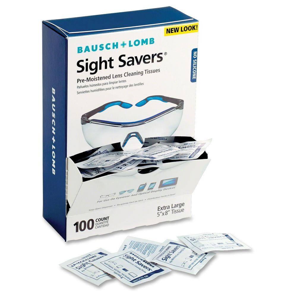 Bausch and Lomb Sight Savers Pre-Moistened Lens Cleaning Tissue (100 per Box) BAL8574GM