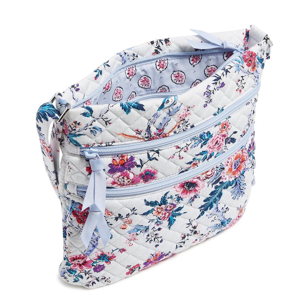 Vera Bradley  Triple Zip Hipster Crossbody Bag in Magnifique Floral