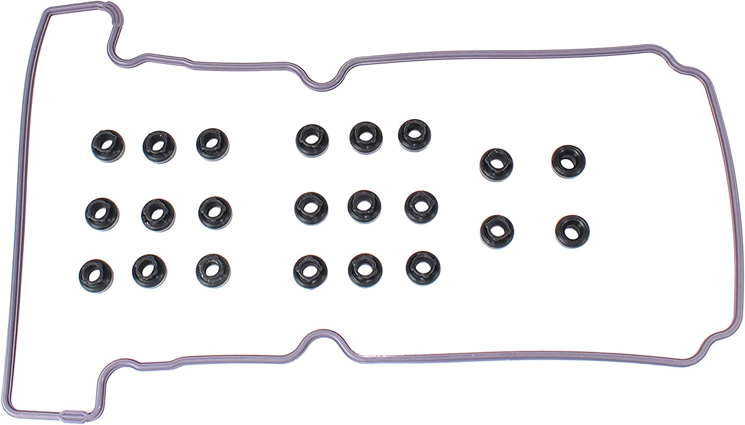 DNJ VC4102G Valve Cover Gasket With Grommets Fits 04-06 Ford Mazda Escape Mariner 3.0L V6 DOHC 24v