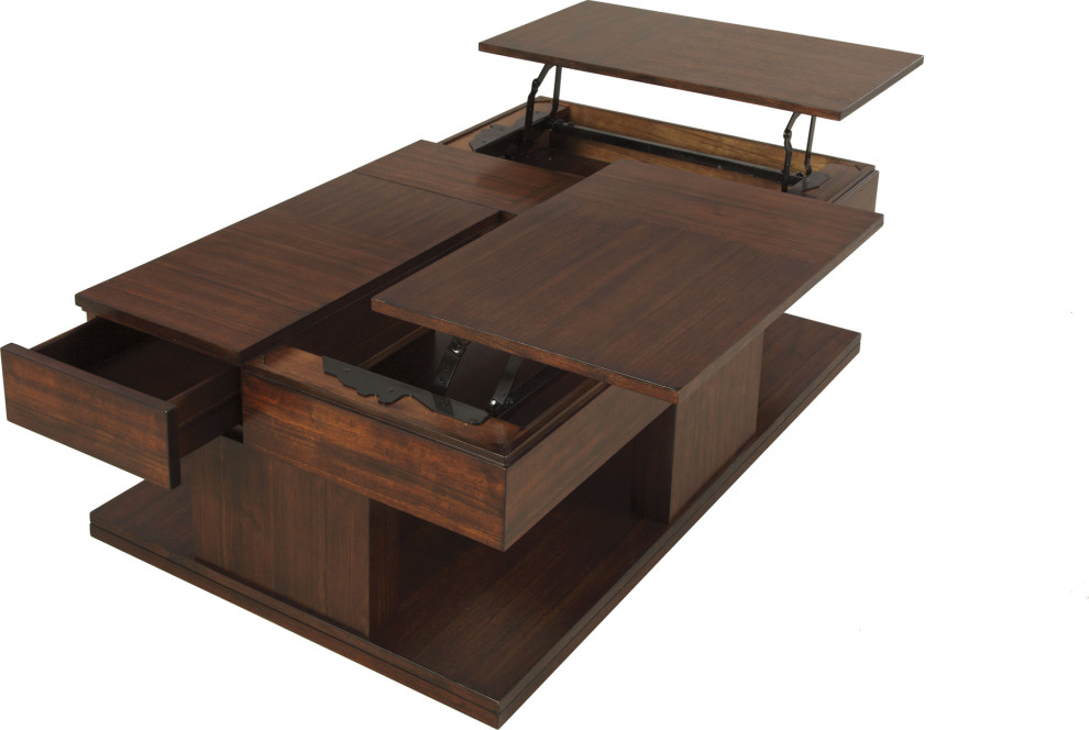 Le Mans Double Lift Top Table   Transitional   Coffee Tables   by HedgeApple  Houzz