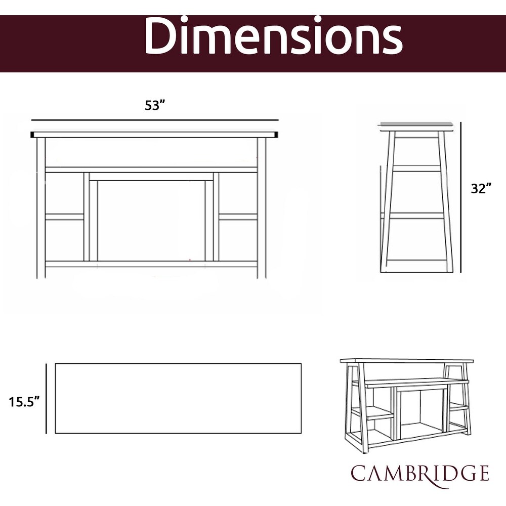 Cambridge 32 In. Sawyer Industrial Electric Fireplace Mantel with Deep Crystal Display and Color Changing Flames  Mahogany