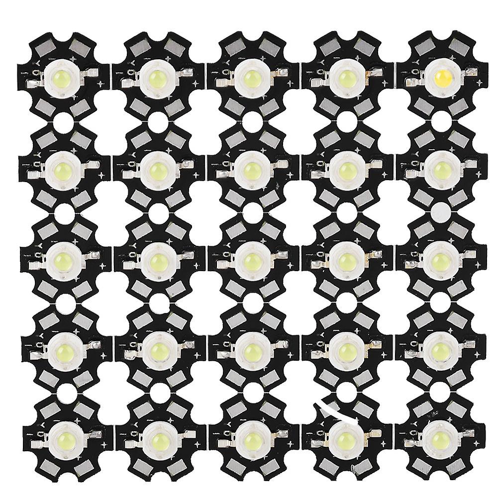 25PCS High Bright Integrated Chip Light Source LED Bead Spotlight Bulb White 10000-15000K