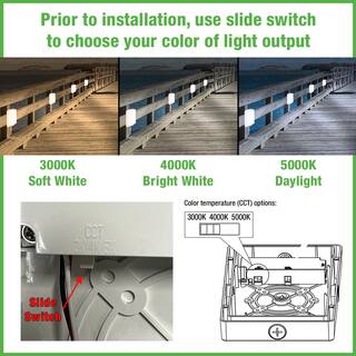 Hampton Bay Coastal Rectangle White LED Outdoor Bulkhead Light Impact Resistant Frosted Polycarbonate Lens and Base (4-Pack) 504091110-4PK