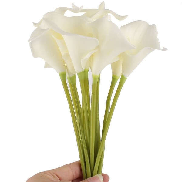 Banquet Bridal Wedding Bouquet Calla Lily Artificial Flowers 12Pcs