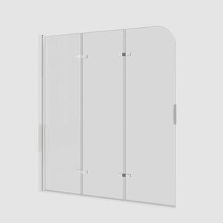 51 in. W x 59 in. H Pivot Tub Door in Polished Chrome with Clear Tempered Glass SD12-51-50