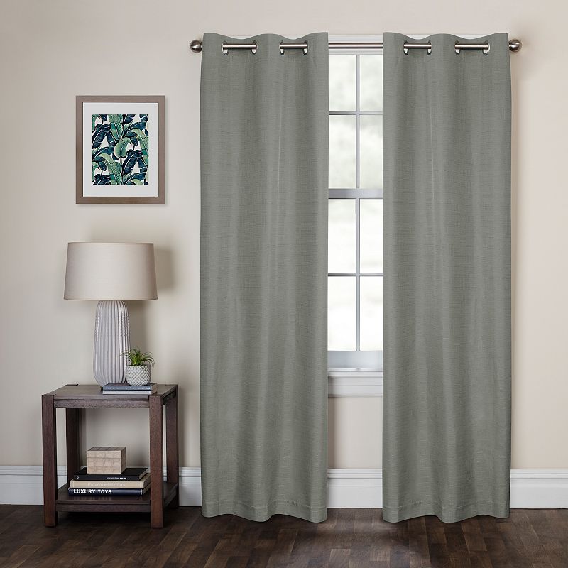 Zenna Home Smart Curtains Kelsey Light Zero 100% Blackout 2-panel Window Curtain Set