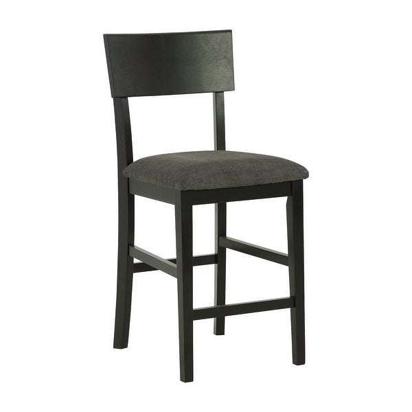 Ashley Furniture Chanzen Gray/Black Upholstered Barstool (Set of 2) - 18