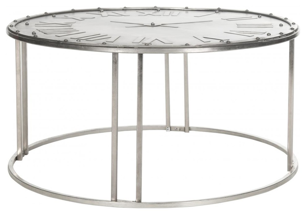 Roman Clock Cocktail Table   Contemporary   Coffee Tables   by zopalo  Houzz