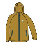 Slope Hooded Recycled Fleece - Dusty Ochre