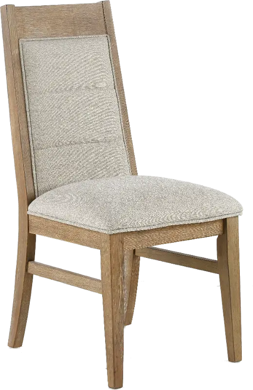 Loft Harbor Weathered Oak Upholstered Dining Chair