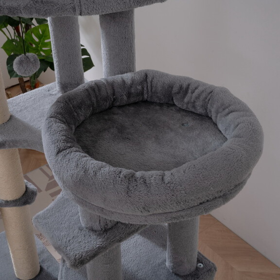 Cat Tree  105 inch Cat Tower for Indoor Cats  Plus...