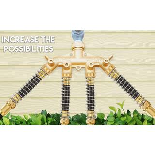 Morvat Garden Hose Kink Protector with Coil Spring Includes 1 Tape and 8 Extra-Rubber Washers (4-Pack) MOR-KCOIL-4-A