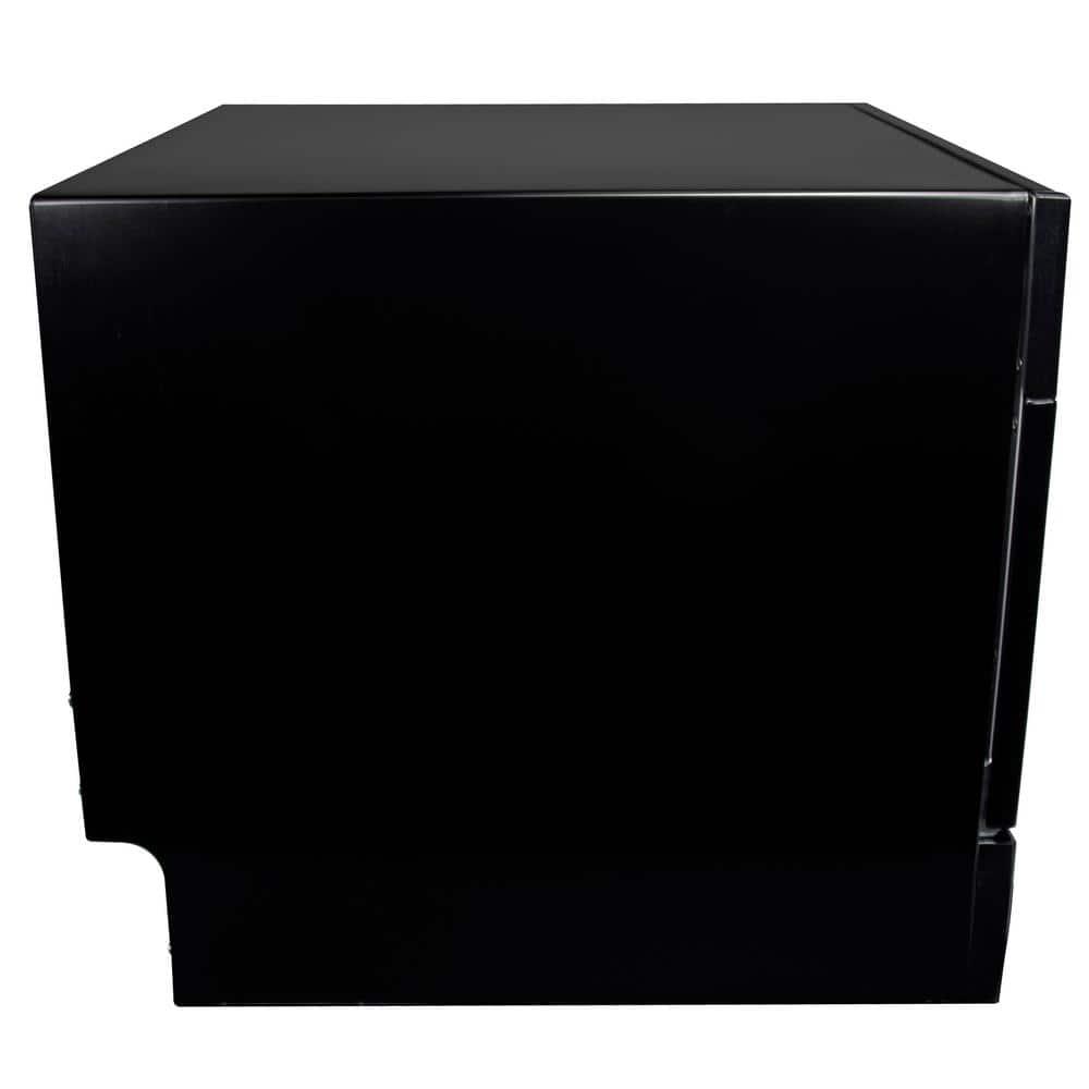 Magic Chef 21 in Black Electronic Countertop 120volt Dishwasher with 6Cycles 6 Place Settings Capacity