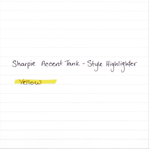 Sharpie Tank Style Highlighters， Chisel Tip， Yellow， Dozen (25005)