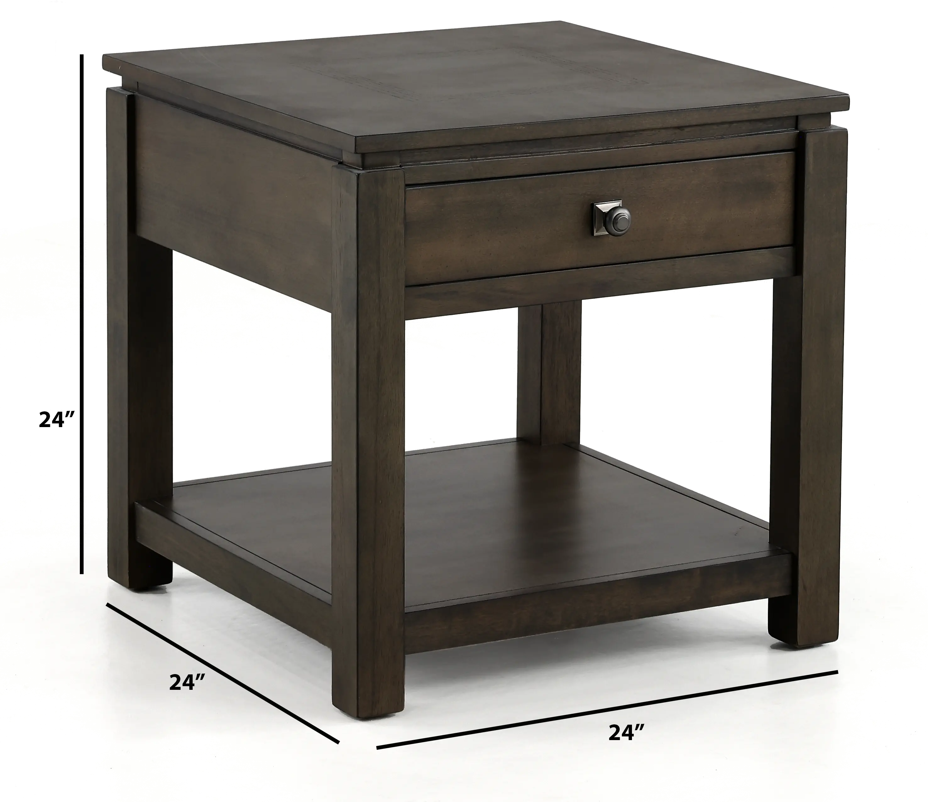 Hartford Gray End Table