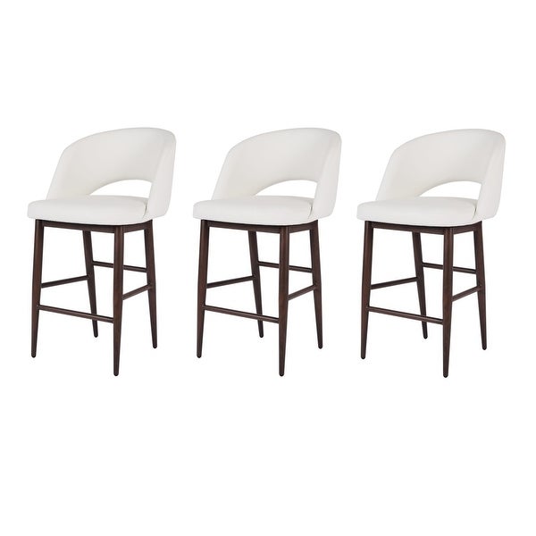 Executive Faux Leather Stool (Set of 3) - 38