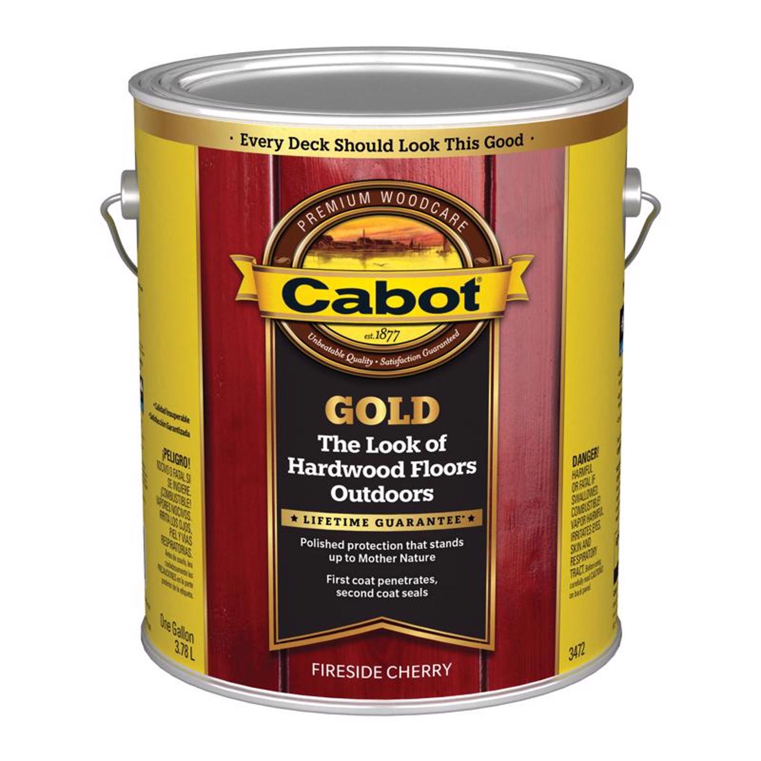 Cabot Gold Transparent Satin Fireside Cherry Oil-Based Alkyd Stain 1 gal