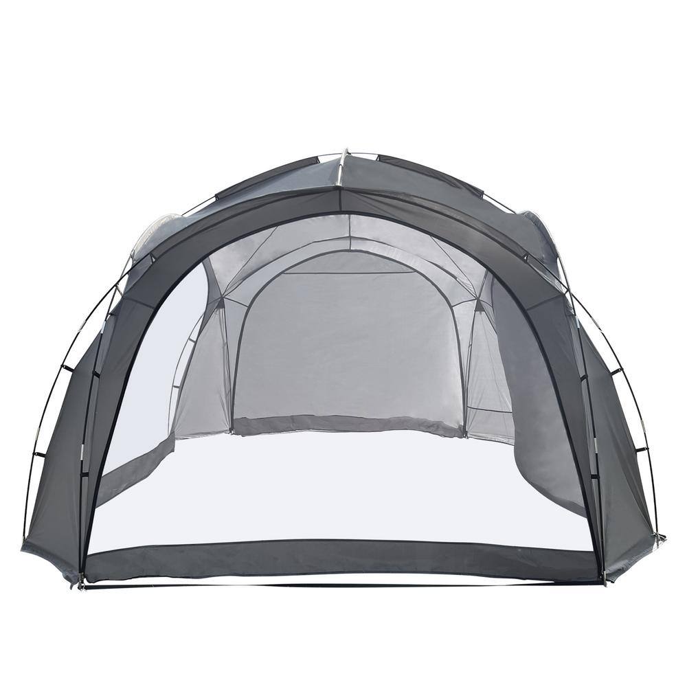 BTMWAY 12 ft. x 12 ft. 4-6-Person Portable Camping Tent with Side Wall UPF 50+ Pop-Up Beach Tent Sun Shelter CXXGY-GI70355W1212-Tent01