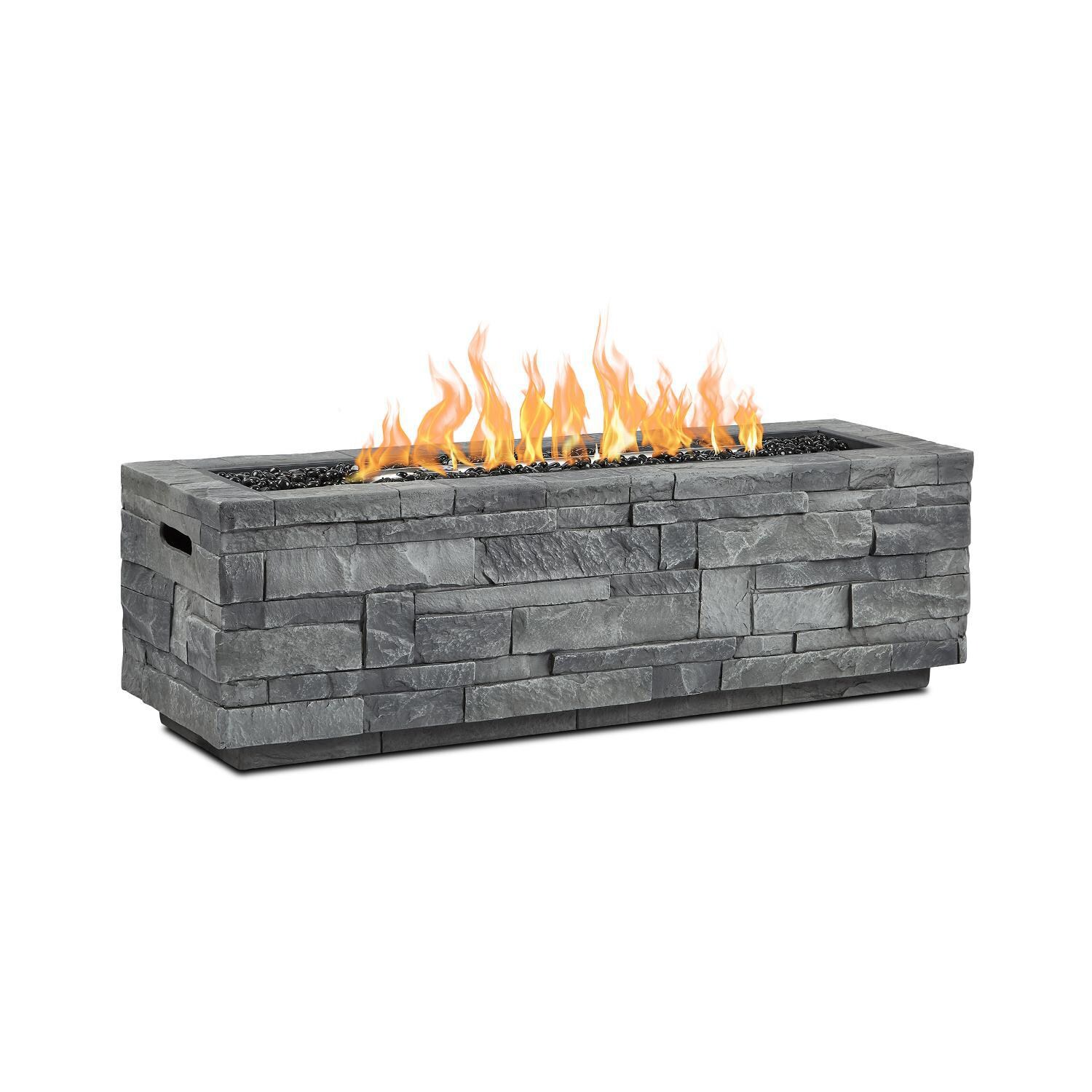 Lakeview Gentilly 48-Inch Rectangular Propane Gas Fire Table W/ NG Conversion Kit