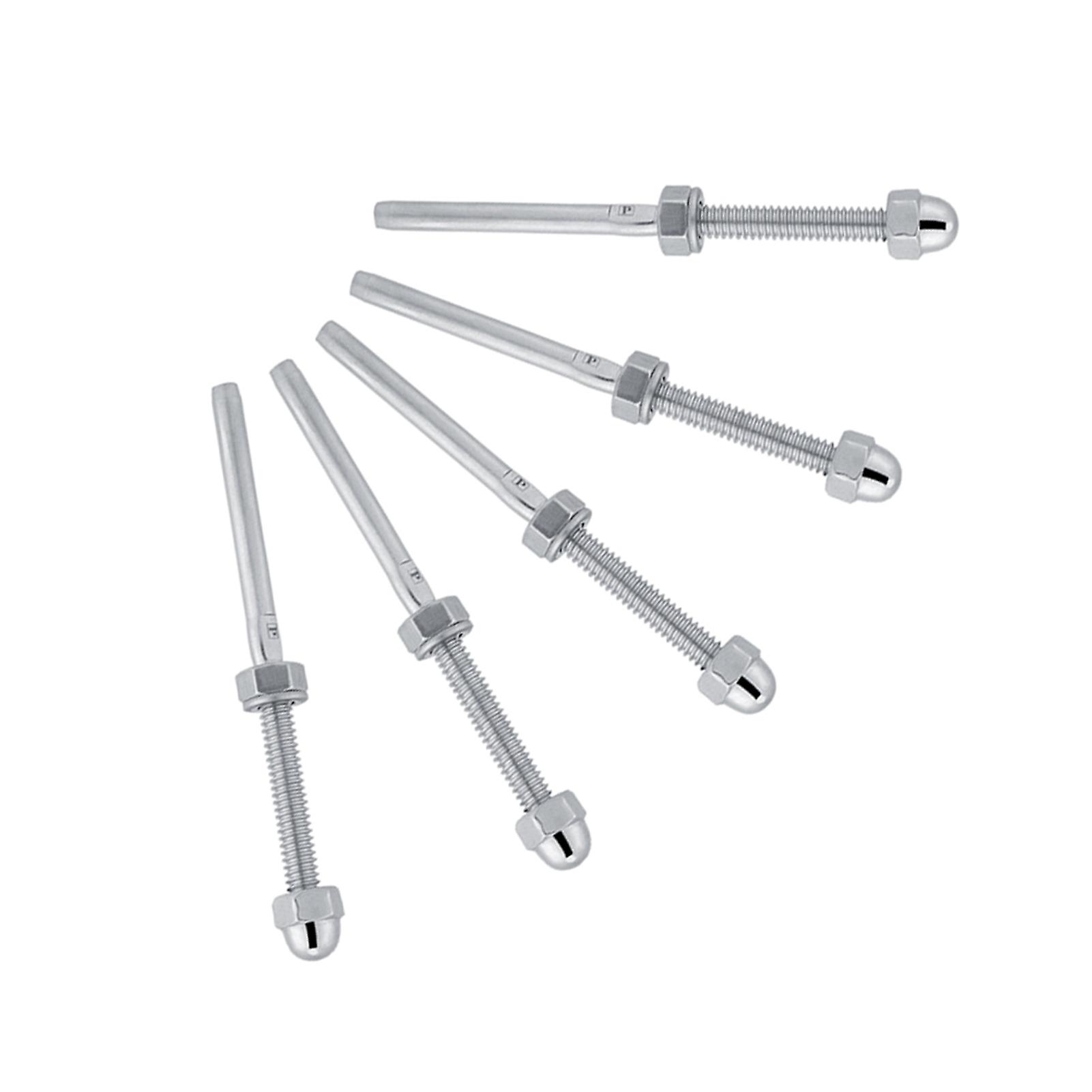 10pcs Stainless Steel Threaded Tensioner Stud Ends For 1/8
