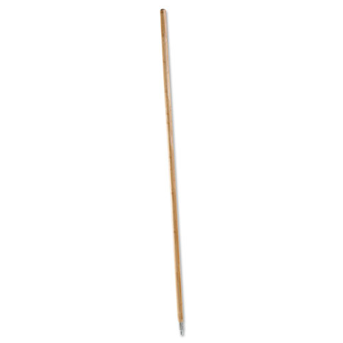 Boardwalk Metal Tip Threaded Hardwood Broom Handle | 1 1