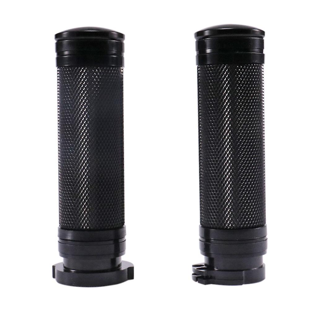 Motorcycle Handlebar Grips 1pair Universal 25mm Motorcycles Handlebar Grip Anti-skid Motorbike Hand Grips Silver