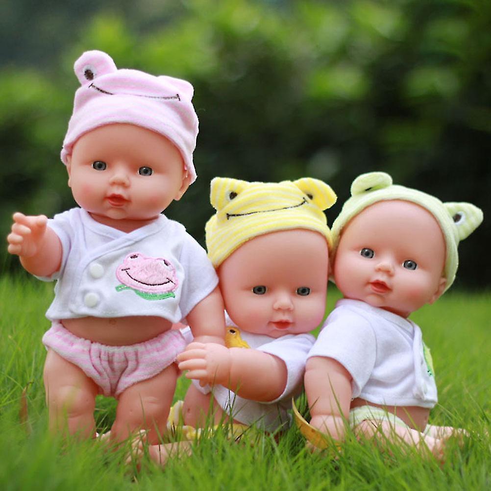 30cm Doll Baby Doll Toy Soft Vinyl Lifelike Baby Toys for Children Boys Girls