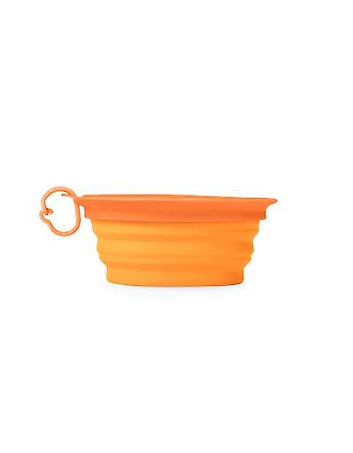 United Pets Leaf Bowl Oranja Porta. (Dogs ， Bowls， Feeders and Water Dispensers)