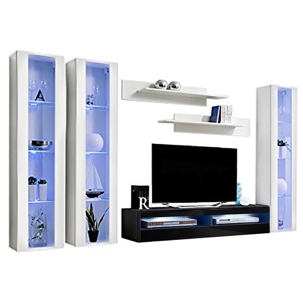 Fly CD2 35TV Wall Mounted Floating Modern Entertainment Center