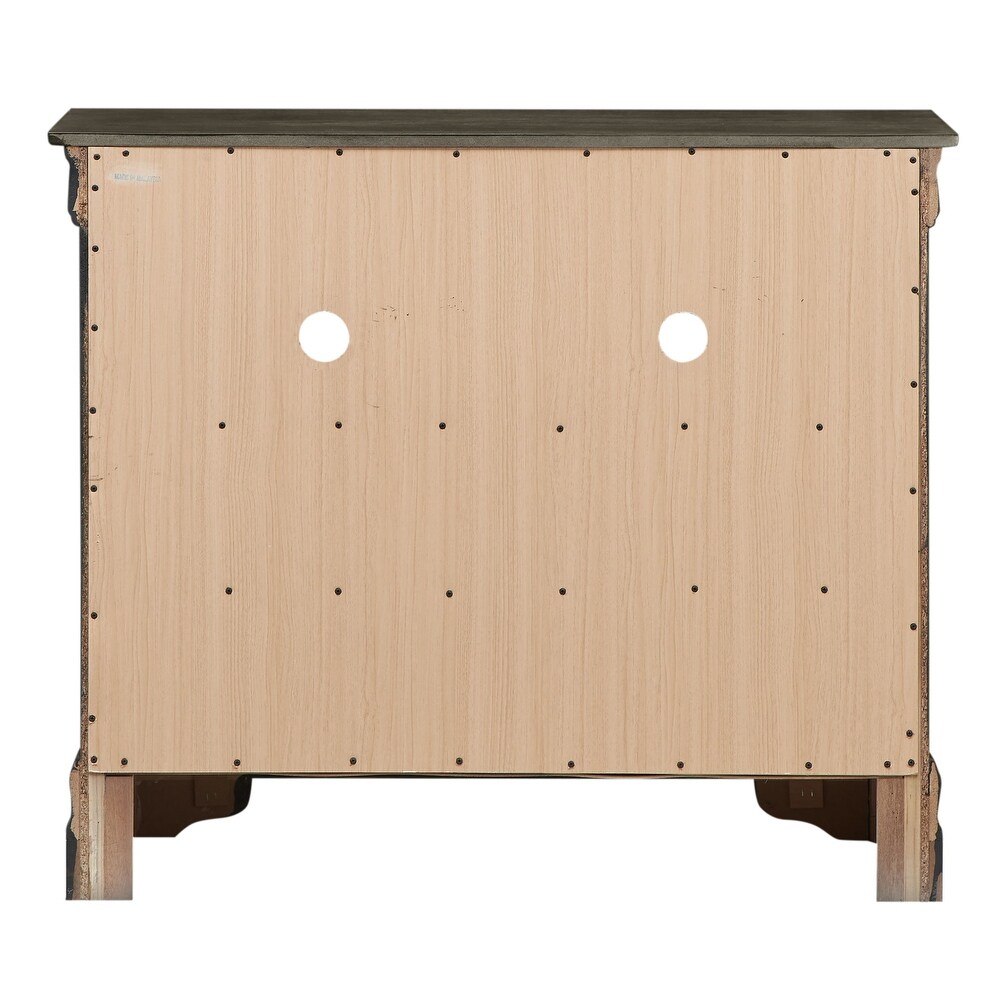 Louis Phillipe Wooden Media Chest