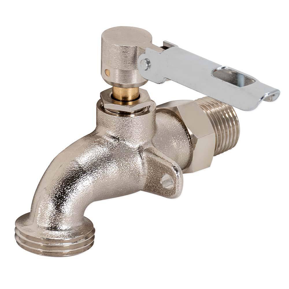 EZ-FLO 12 in. MIP Brass Hose Bibb with Locking Mechanism 20182