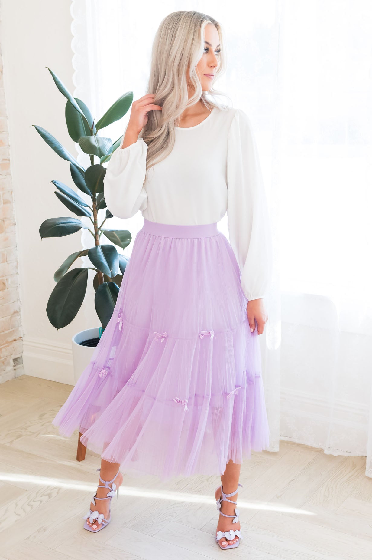 Beautiful Bows Modest Tulle Skirt