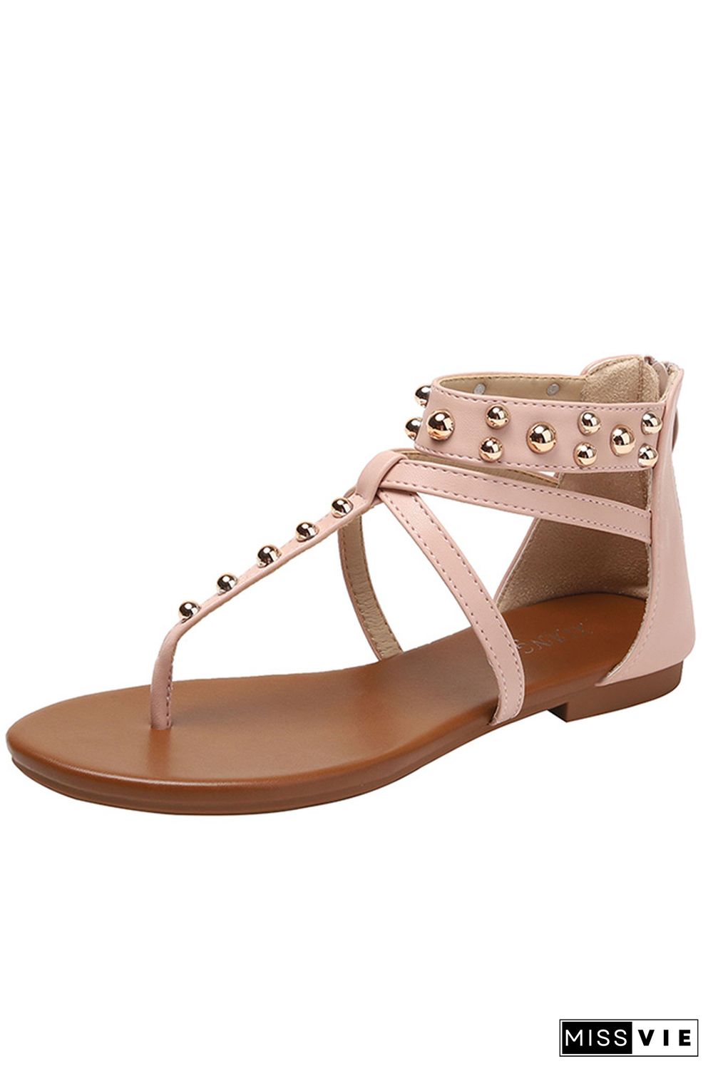 Crisscross Straps Flat Sandals