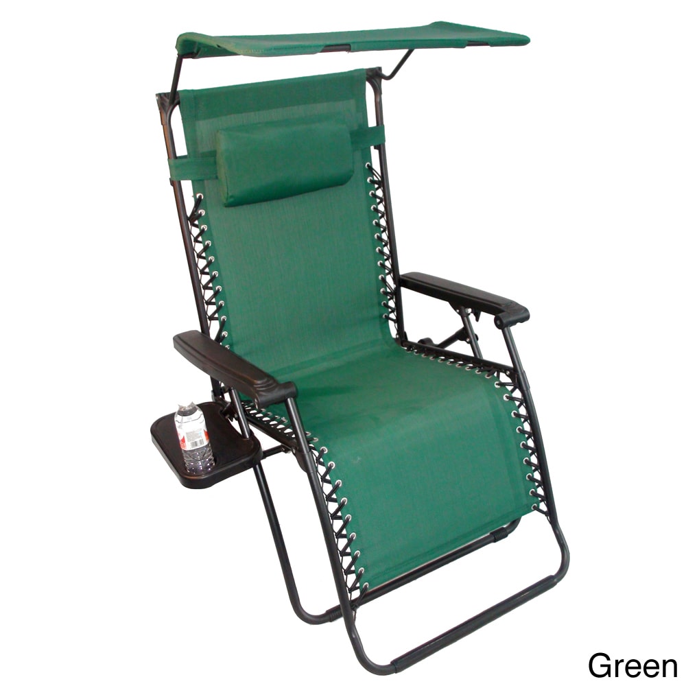 Garden City Oversized Zero Gravity Chair with Sunshade and Drink Tray by Havenside Home